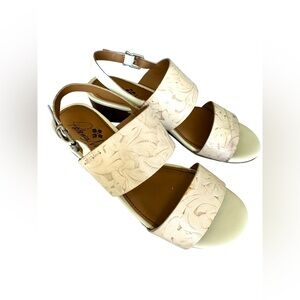 Patricia Nash Mirella Floral Leather Sandals